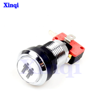 Bouton poussoir rond en plastique lumineux en gros pour machine de jeu d'arcade 32mm 28mm avec lumière LED pour jeux à monnayeur