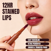 Crayon à lèvres liquide anti-transfert végétalien, maquillage waterproof pour les lèvres et contour des lèvres, marque privée