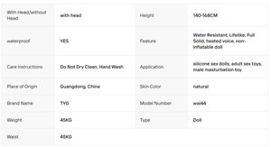 Bambole Sessuali in Silicone Premium per Adulti, Eleganti in Abito da Ufficio Bianco, con Caratteristiche Realistiche e Pelle Morbida, Compagna per il Lavoro - Product Image 4