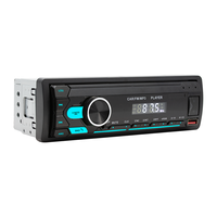 Autoradio universel BQCC Single DIN, lecteur multimédia de voiture avec MP3, stéréo, Bluetooth, FM, AUX-in, USB, boutons colorés, télécommande via application
