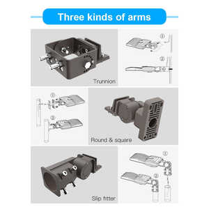 ไฟถนน LED 320W สำหรับลานจอดรถ44,800 Lumens 1000W hip/mh อะไหล่ไฟ5000K - Product Image 6