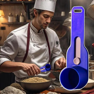 Cuchara de Plástico LM con Embudo, Antiderrames, Medición Precisa, Resistente, Ecológica, Multifuncional, Utensilio de Cocina para Repostería - Product Image 6