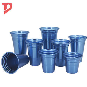 แก้วน้ำอะลูมิเนียมแบบใช้ซ้ำได้สำหรับงานเทศกาล แก้วน้ำอะลูมิเนียมแบบกำหนดเองสำหรับงานปาร์ตี้ แก้วน้ำสำหรับเครื่องดื่มเย็น ไวน์ เบียร์ แก้วอะลูมิเนียมแบบใช้แล้วทิ้ง - Product Image 6