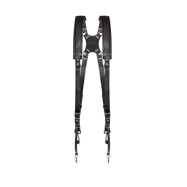 High Quality and Durable Genuine Leather Dual Camera Harness Quick Release Shoulder Strap with Safety Buckle for DSLR Cameras