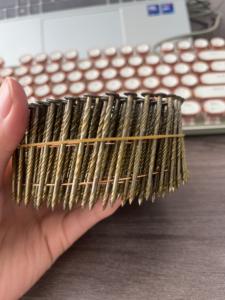 Clavo de bobina a granel 2,3x50mm 45mm Clavo de bobina plana retorcida para paletas de madera y carretes de cable - Product Image 3