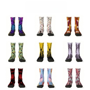 Chaussettes personnalisées avec impression par sublimation, photo, image, coton de haute qualité, chaussettes amusantes et tendance pour hommes et femmes, vente en gros - Product Image 1