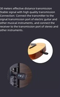 Stringed Instruments Parts Accessories 2 Pickup Receiver and Transmitter System Wireless Connector
