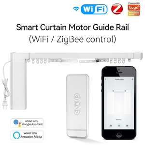 Kit de moteur de rideau intelligent WIFI ZIGBEE Golden Security pour la maison intelligente avec <span class=keywords><strong>Google</strong></span> Home Alexa, moteur électrique silencieux, kit DIY, application Tuya - Product Image 2