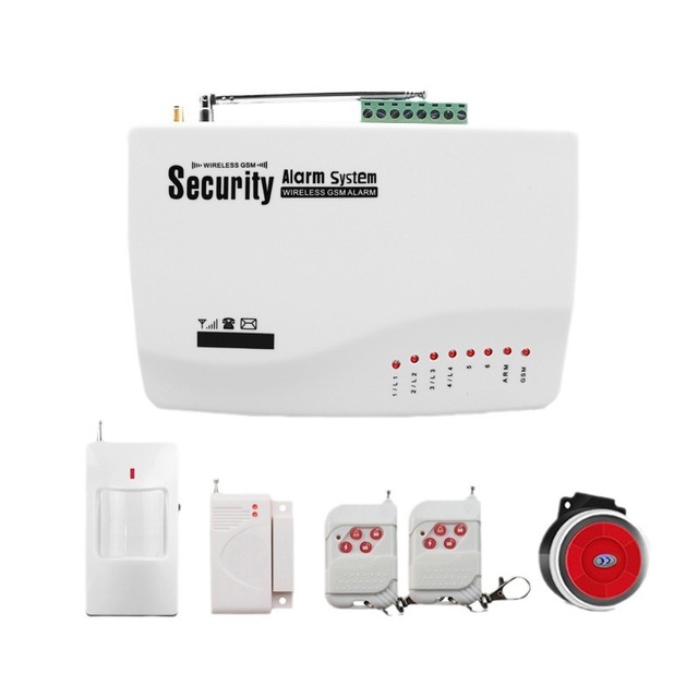 Smart Home Security Fire Alarm System WiFi/GSM 4 Wired+6 Wireless Zones ABS Material Motion Sensor Adjustable Volume 1-10m
