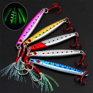 25g 40g 60g 80g 100g 120g 150g 180g Appâts durs artificiels à effet lumineux pour pêche en haute mer - Product Image 1