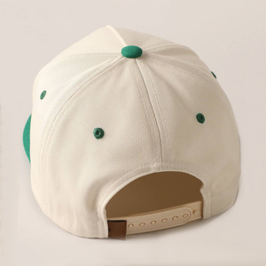 Casquette Snapback personnalisée à 5 panneaux Casquette Snapback en toile vintage brodée en 3D Casquette de baseball réglable à 2 tons pour l'extérieur - Product Image 4