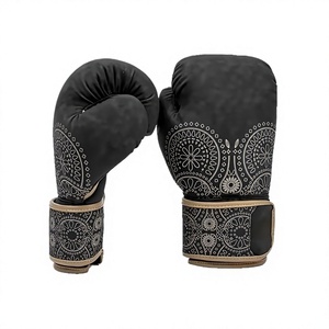 Guantes de boxeo de cuero profesional para hombres jóvenes con absorción de humedad y cierre de gancho y bucle Precio razonable - Product Image 2