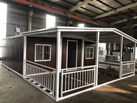 Maison préfabriquée extensible Voros sur mesure en conteneur de 20 pieds ou 40 pieds, villa préfabriquée pliable avec 2, 4 ou 5 chambres, maison portable