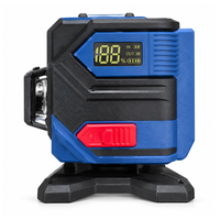 Niveau laser auto-nivelant vert à 12 lignes pour une utilisation en intérieur et en extérieur avec trépied de 1 m