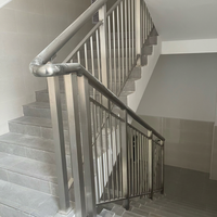 Rampe d'escalier soudée en acier inoxydable de qualité marine SS316
