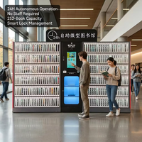La bibliothèque HAUMR tient le casier RemoteLocker LibCabinet 21.5 "FHD Touch HF Locker Machine de caisse de livre sans surveillance pour les écoles