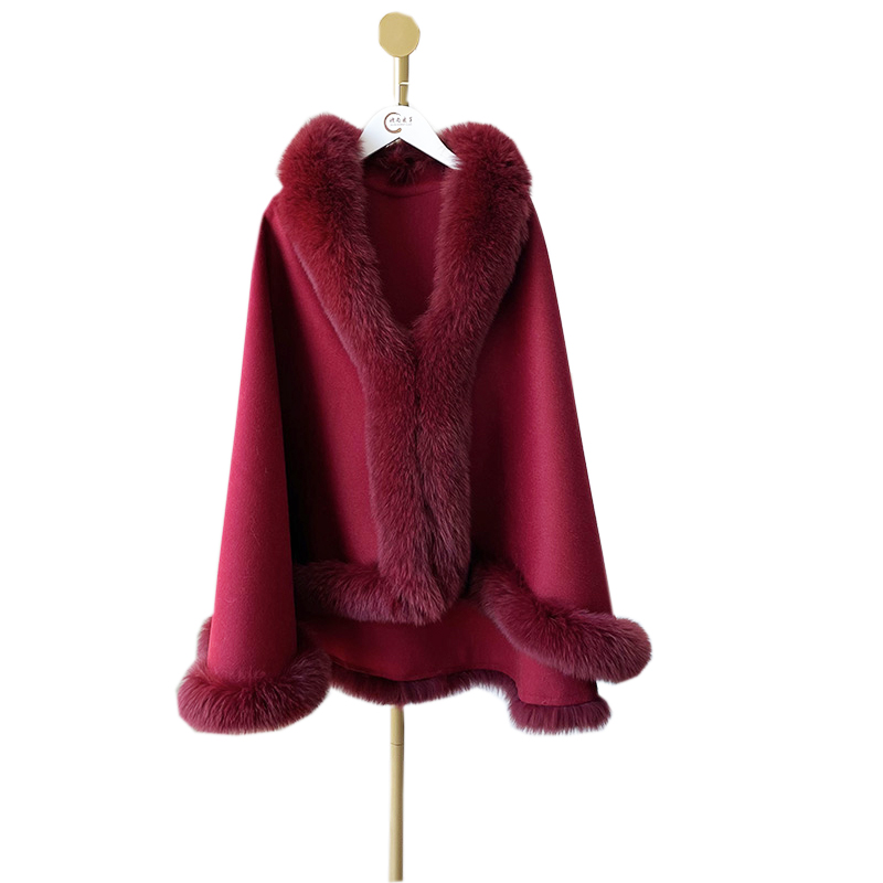 Женская шаль из пашмины с бахромой, готовая к отправке, роскошные женские зимние кашемировые теплые вязаные шерстяные меховые накидки