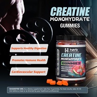 Gomitas para Desarrollo Muscular de Marca Privada, Nutrición Deportiva, Energía Post-Entrenamiento, Suplemento de Creatina Monohidrato, 60 Unidades para Adultos