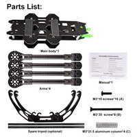Offres Spéciales : Kit de Châssis de Drone en Fibre de Carbone 13 et 15 Pouces (520 mm) – Accessoires DIY pour Drones de Course