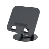 Support de tablette en métal Portable Angle de hauteur réglable support de rotation de 360 degrés pour support iPad pour tablette 4 "à 13"
