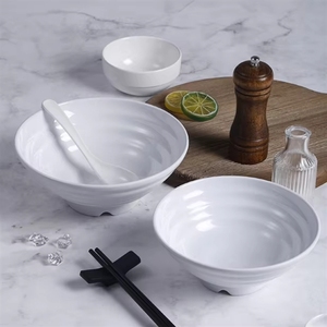 Restaurante Japonés Mayorista Vende Tazones de Ramen de 7 Pulgadas de Aluminio Blanco - Product Image 3