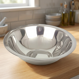 Multi-Purpose Polished Stainless Steel Bowl Anti-Slip Base Eco-Friendly for <b>Kitchen</b> <b>Prep</b> Pet Feeding Salad Serving-Bulk Supply - Product Image 3
