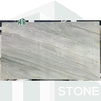 Dalles de marbre blanc naturel brésilien HDSTONE, design moderne, polies, type Taj Mahal, grandes dalles pour plans de toilette