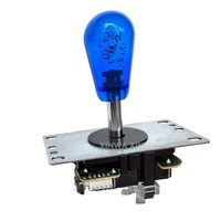 Manette de jeu SANWA 4 ou 8 directions en plastique, 5 broches, pour borne d'arcade JAMMA MAME, carte sans latence, version anglaise