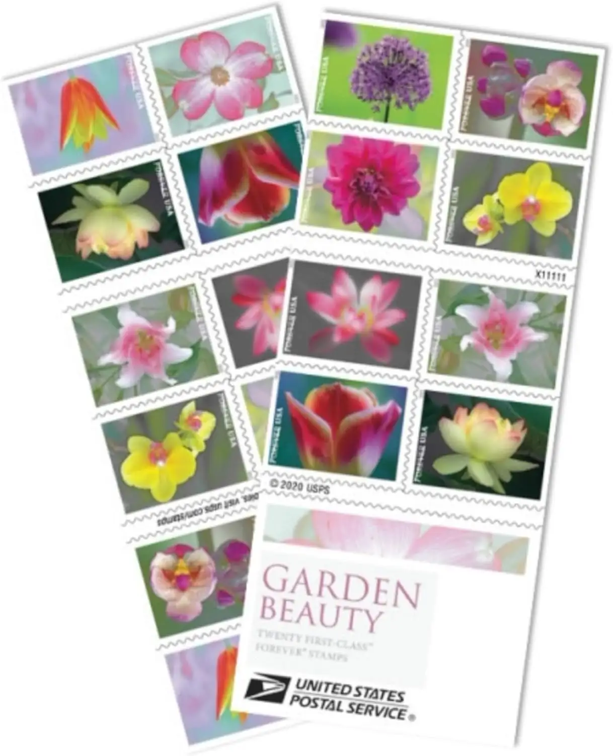 Jardín Belleza Franqueo Forever Stamps US Postal Primera clase Boda Celebración Aniversario Flores Fiesta