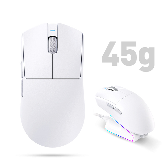 8K Gaming Mouse Withcharging Dock  PAW3950 Sensor 30000 DPI Three Modes of Charging Mouse Customized Laptop Wireless Gaming Mous