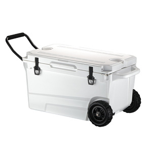 Refrigerador de carro portátil al aire libre 45L 55L 75L 90L OEM <span class=keywords><strong>cofre</strong></span> de hielo para caja de refrigeración de maletero de <span class=keywords><strong>coche</strong></span> con ruedas y Asa - Product Image 1