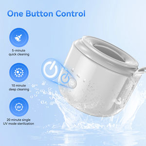 OEM Nueva Llegada Mini UV Ultrasónico <span class=keywords><strong>Dental</strong></span> Dentadura Tirantes Limpiador de cepillo de dientes 48kHz Limpiador ultrasónico de alta frecuencia al aire libre - Product Image 6