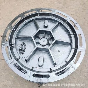 En124 D400 Vòng thoát nước cửa cống bao gồm khung dễ uốn sắt đúc dịch vụ trọng Sản phẩm sơn đen xe công viên tùy chỉnh kích thước - Product Image 4