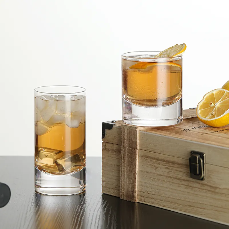 High Quality 230ml/270ml/340ml/350ml Crystal Whiskey Glasses Drinking Water Cup Lead Free Creative Carved Whisky Glass