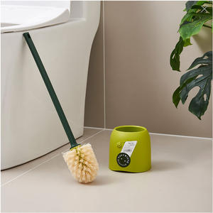 Support de brosse WC Stonewell en plastique, design minimaliste rectangulaire mural pour salle de bain - Product Image 2