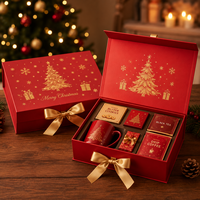 Caja de Regalo Magnética Ecológica al por Mayor, Plegable, para Regalos Navideños para Empleados, Material Reciclable Sostenible