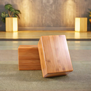 Nuevo bloque de Yoga de bambú simple, bloque de Yoga de fitness para el hogar antideslizante creativo, bloque <span class=keywords><strong>auxiliar</strong></span> de Yoga de Bambú - Product Image 4