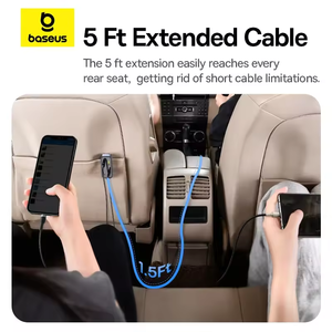 Cargador de Coche Baseus de 110W, Cargador Rápido Expandible 3U+3C PD QC SCP FCP AFC para iPhone, Samsung, Xiaomi, <span class=keywords><strong>Huawei</strong></span> - Product Image 3