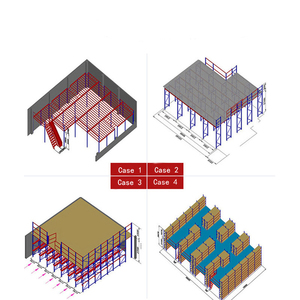Escalera ajustable de protección contra la corrosión duradera <span class=keywords><strong>para</strong></span> estantes, estantería personalizable de acero industrial - Product Image 2
