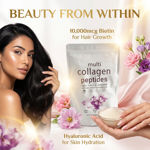 Producto de Belleza con Biotina, Ácido Hialurónico y Vitamina C para Múltiples Beneficios, Polvo de Péptidos de Colágeno - Product Image 5