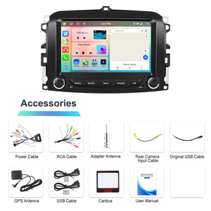 Radio para Auto Podofo 2 Din 7'' 4+64GB/6+128GB Android, Carplay y Android Auto Inalámbricos, IPS GPS WiFi BT FM RDS para Fiat 500L 2013-2019 - Product Image 6