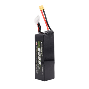 แบตเตอรี่ LIPOWER 4S 6000mAh 14.8V 50C 100C XT90 แบบชาร์จซ้ำได้ สำหรับรถบังคับ เรือบังคับ โดรน รถแข่ง VO-6000 H - Product Image 4
