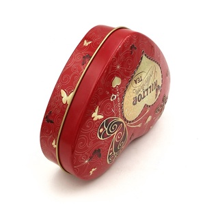 Elegante A Forma di Cuore Contenitore di Caramella di Cerimonia Nuziale di Imballaggio Scatola di Latta del Tè Per La Vendita