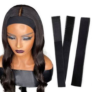 YUSEN Eco-Friendly Double Sided Custom Logo Edge Slayer Melt Lace Hair <b>Band</b> Frontal Wraps Adjustable Hook Loop Elastic <b>Wig</b> <b>Band</b> - Product Image 4
