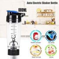 Vente en gros 600ML Mélangeur électrique de protéines Shaker Bouteille Mini presse-agrumes portable Tasse à café en plastique à agitation automatique Cadeau écologique