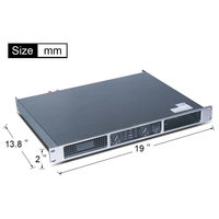Amplificateur Audio de puissance professionnel U150 200W * 2 haute qualité 2 canaux pour conférence Home cinéma coque en métal