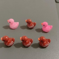 Figurine miniature en PVC de canard de rugby créatif pour micro-paysage en mousse, accessoires de décoration DIY
