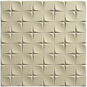 Mosaico in Ceramica Scolpita 3D, Piastrelle Quadrate Decorative per Bagno, Rivestimento per Lobby di Hotel - Product Image 5