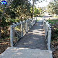 Pont flottant en acier et pont à treillis piétonnier à vendre – Conception pour jardin et espaces piétonniers