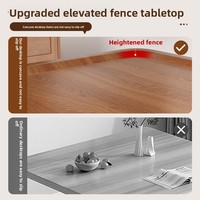 Table de repas carrée pliable portable d'extérieur MAQILUN Macelon en panneau artificiel moderne, écologique et durable pour petites maisons de location